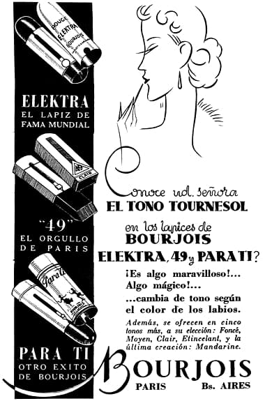 1934 Bourjois Lipsticks 