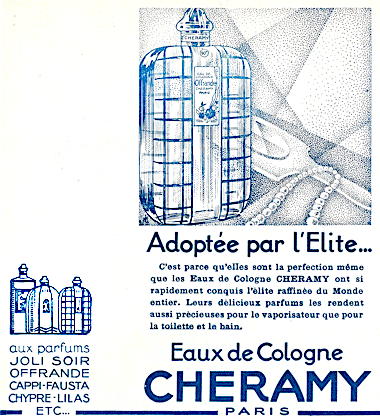 1928 Cheramy Eaux de Cologne