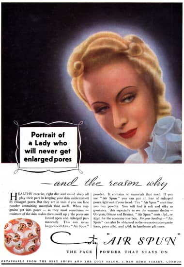 Cosmetics and Skin: Coty (post-1940)