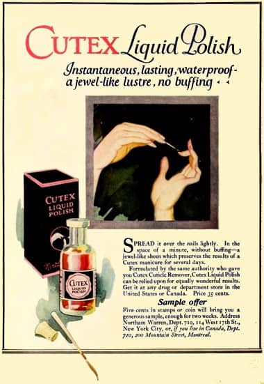 1921 Cutex Liquid Polish