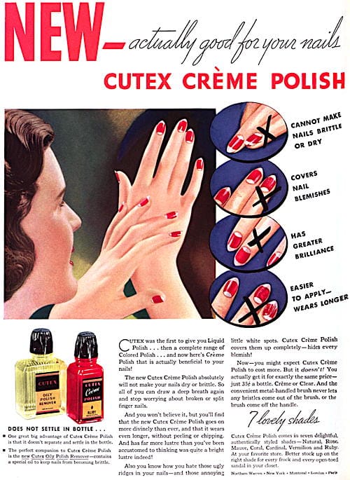 1934 Cutex Creme Polish
