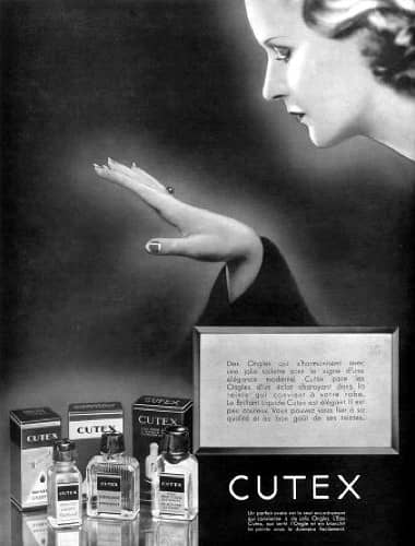 1934 Cutex products France