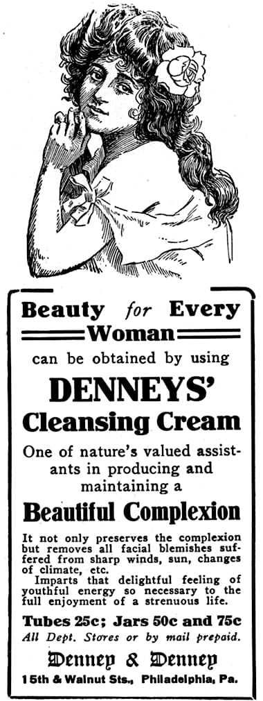 1910 Denneys Cleansing Cream