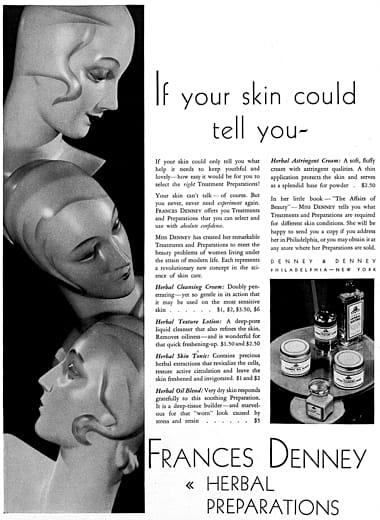 1931 Frances Denney Herbal Preparations
