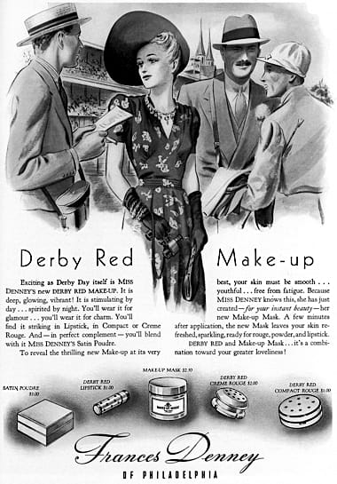 1938 Frances Denney Derby Red