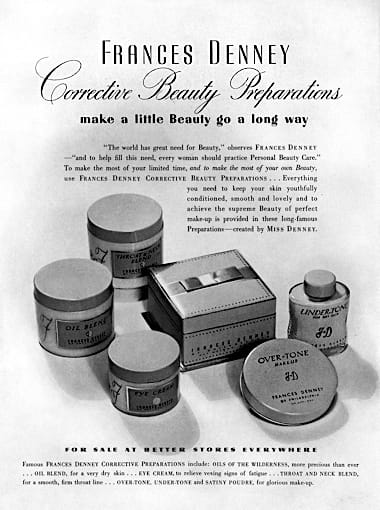 1942 Frances Denney Corrective Beauty Preparation