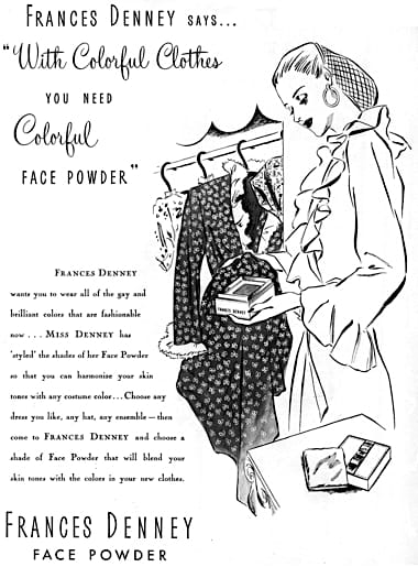 1944 Frances Denney Face Powder