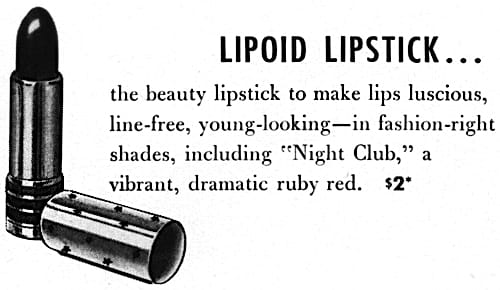 1951 Frances Denney Lipoid Lipstick