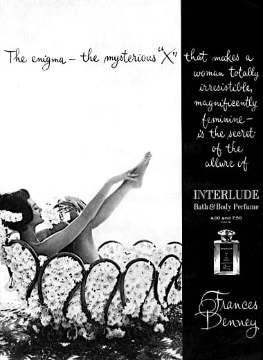 1962 Frances Denney Interlude Bath and Body Perfume