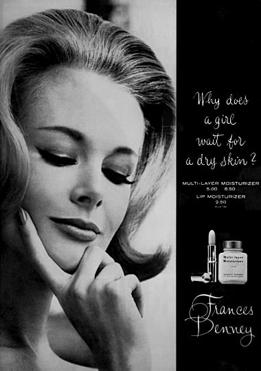 1962 Frances Denney Multi-Layer Moisturizer, and Moisturizing Lipstick