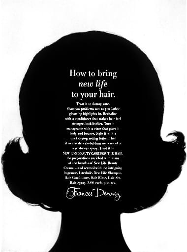 1964 Frances Denney Source of Beauty Hair Products