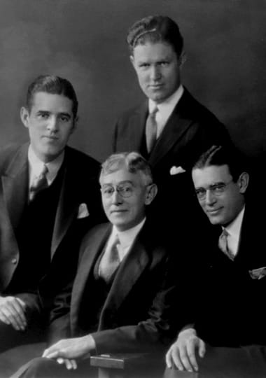 William Denney and his three sons