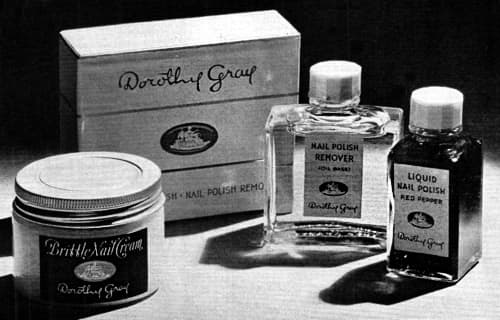 1934 Dorothy Gray Brittle Nail Cream Nail Polish and Remover