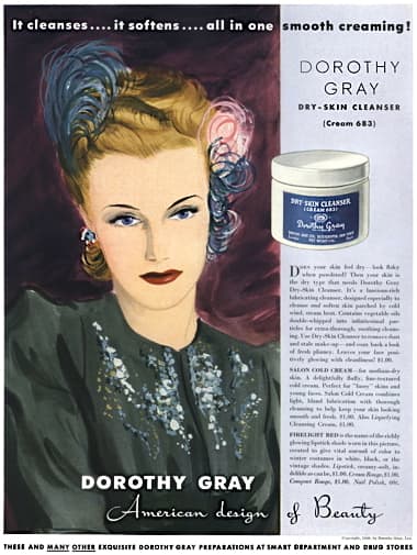 1940 Dorothy Gray Dry-Skin Mixture
