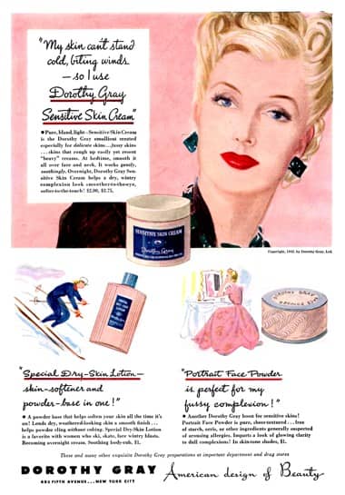 1942 Dorothy Gray Sensitive Skin Cream