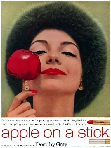 1958 Dorothy Gray Apple-on-a-Stick