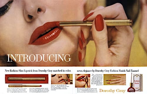 1961 Fashion Slim Lipstick and Fashion Finish Nail Enamel