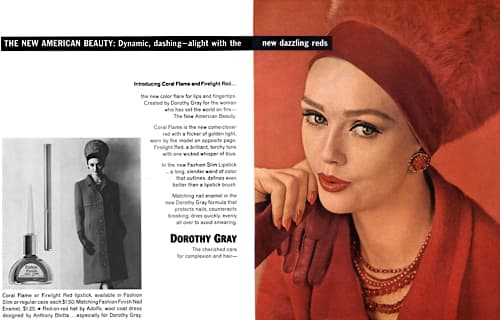 1962 Dorothy Gray Dazzling Reds