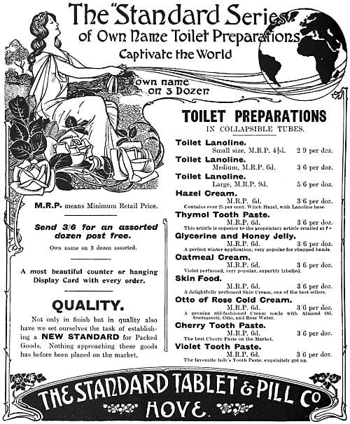 1909 Standard Tablet and Pill Standard Series