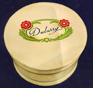 Dubarry Face Powder in new post-war packaging