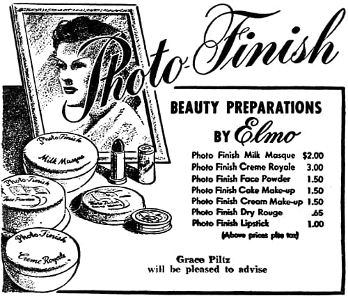 1948 Elmo Photo-Finish Beauty Preparations