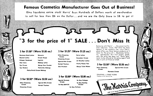 1957 Elmo liquidation