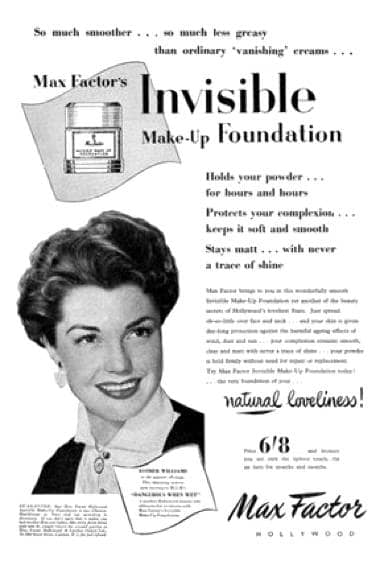 1953 Max Factor Invisible Foundation
