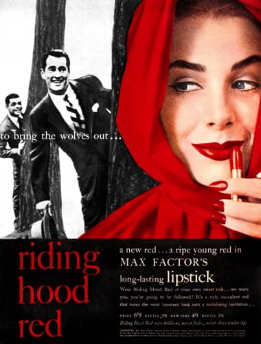1953 Max Factor Riding Hood Red