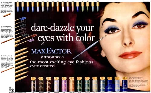 1959 Max Factor eye make-up