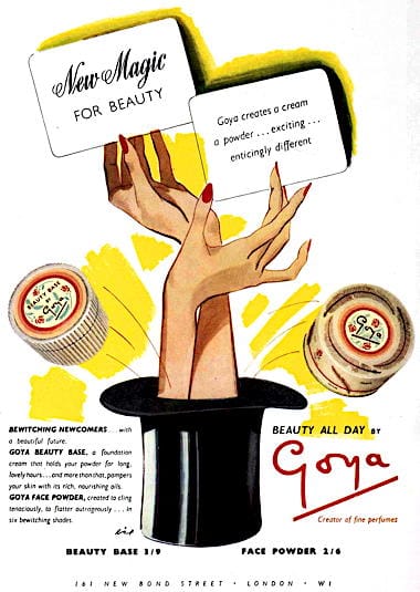 1950 Goya Beauty Base and Face Powder