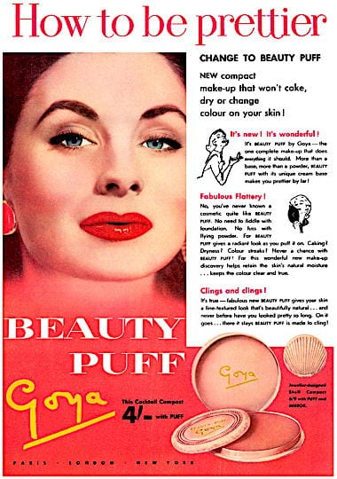 1956 Goya Beauty Puff