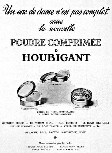 1923 Houbigant Poudre Comprimee