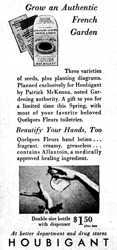 1958 Quelques Fleurs Hand Lotion with dispenser