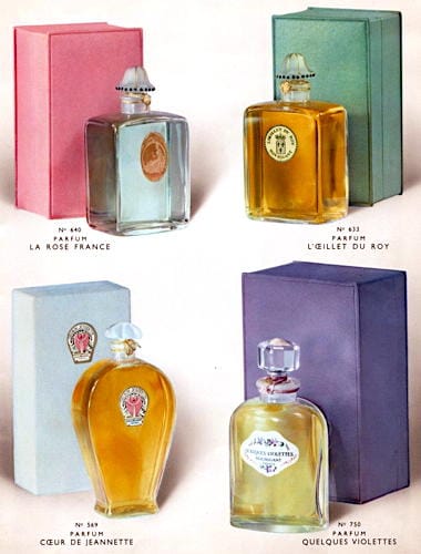 Houbigant perfumes with boxes