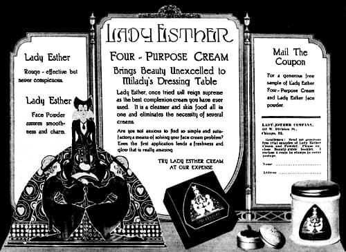 1921 Lady Esther Four-Purpose Cream
