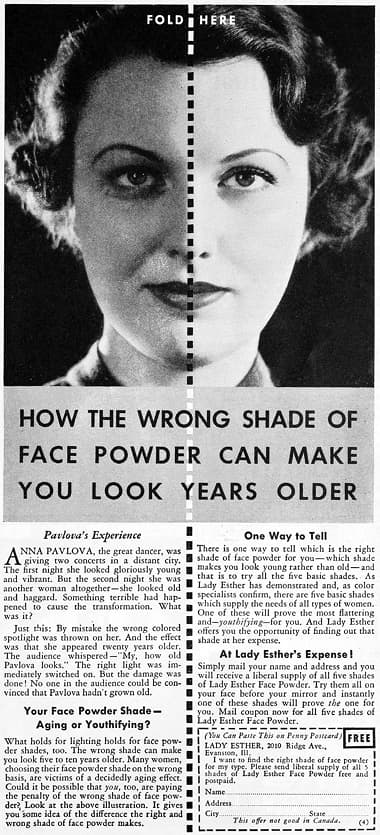 1934 Lady Esther Face Powder