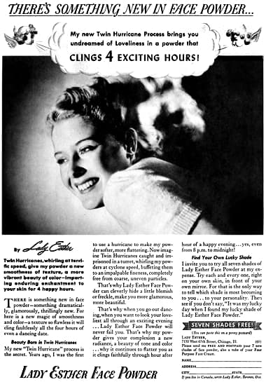 1941 Lady Esther Twin-Hurricane Method Face Powder