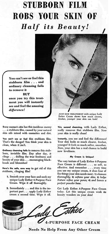 1947 Lady Esther 4-Purpose Face Cream