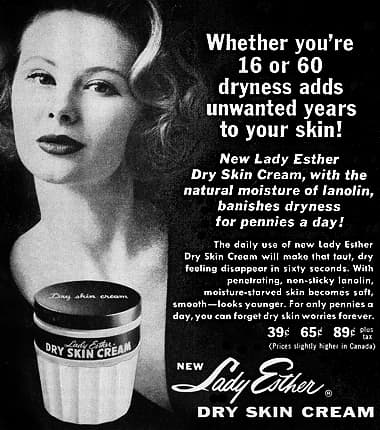 1958 Lady Esther Dry Skin Cream