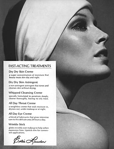 1968 Estee Lauder Fast-Acting Treatments