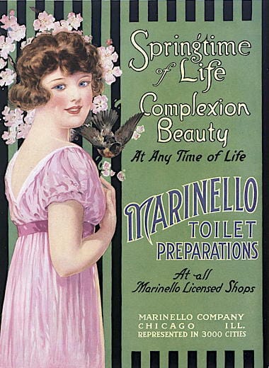 1918 Marinello Toilet Preparations