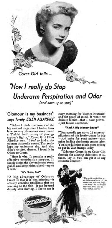 1943 Odorono Cream deodorant