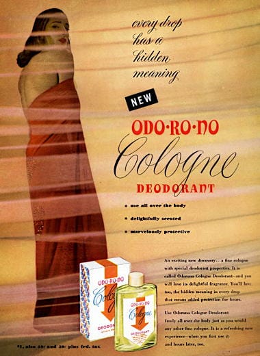 1946 Odo-ro-no Cologne Deodorant
