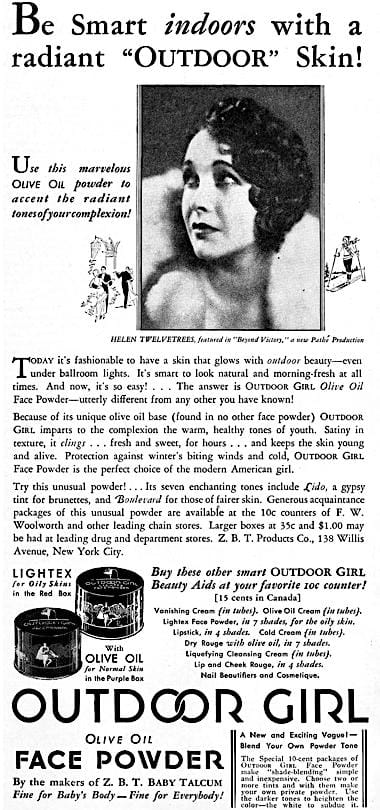 1933 Outdoor Girl Lightex and Olive Oil Face Powders