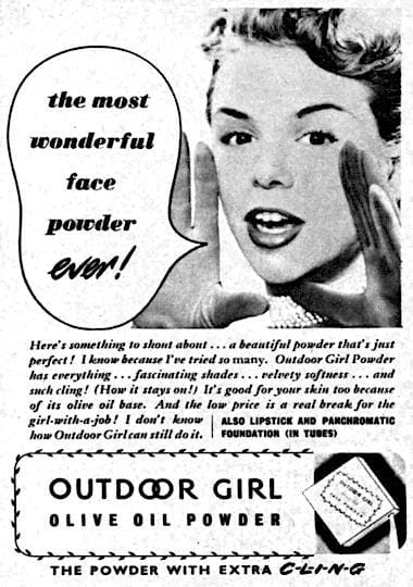 1951 Outdoor Girl Face Powder