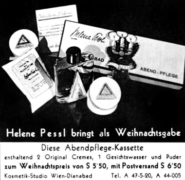 1937 Helene Pessl cosmetics
