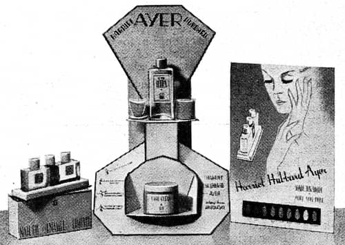1938 Harriet Hubbard Ayer counter displays