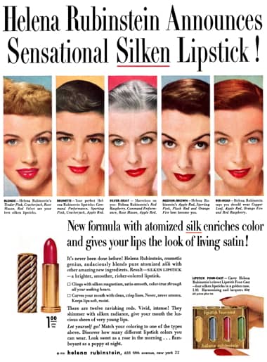 1950 Helena Rubinstein Silken Lipstick