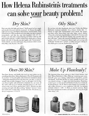 1951 Helena Rubinstein solve your beauty problems