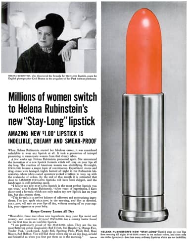 1951 Helena Rubinstein Stay-Long Lipstick